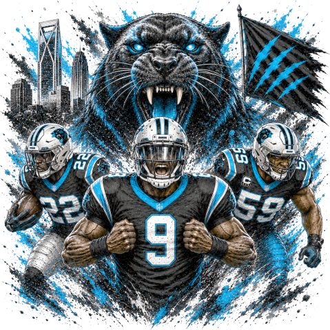 Carolina Panthers Short Sleeve T-Shirt