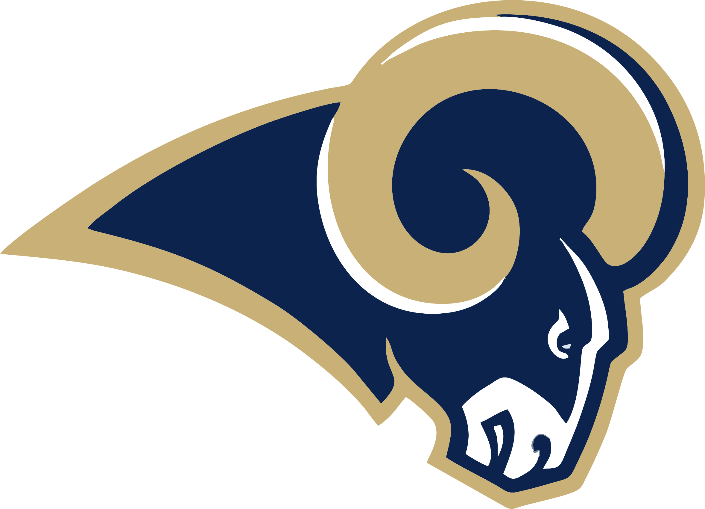 LA Rams Classic Design Short Sleeve T-Shirt