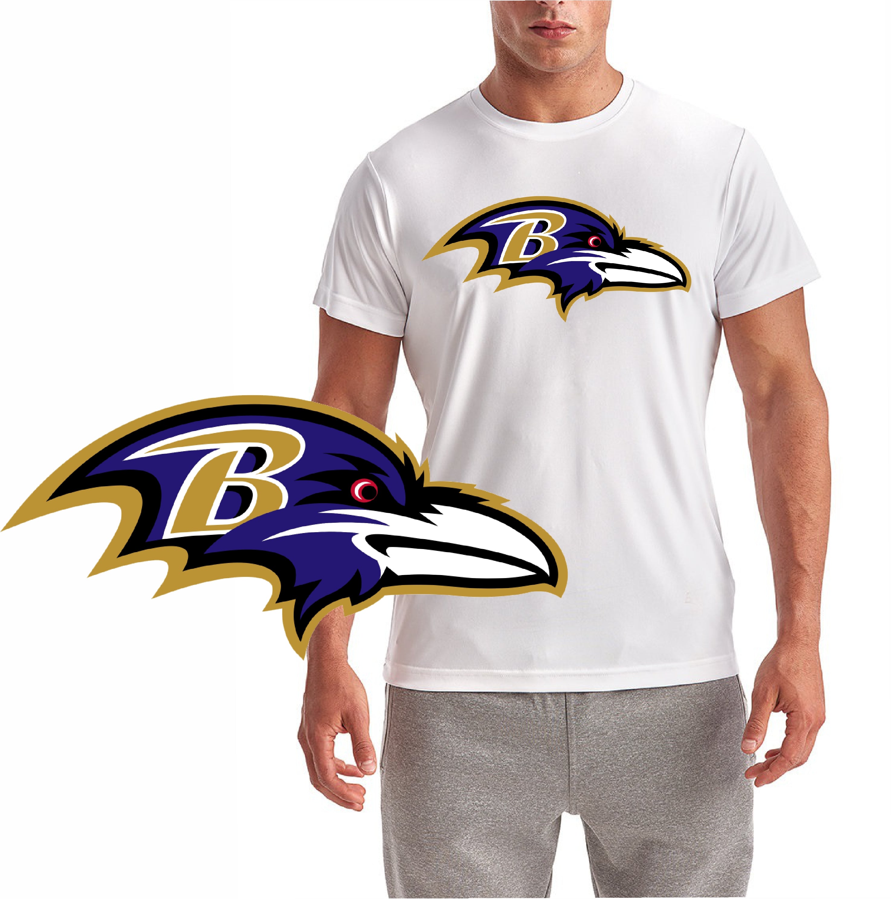 Baltimore Raven Classic Football logo Short Sleeve T-Shirt