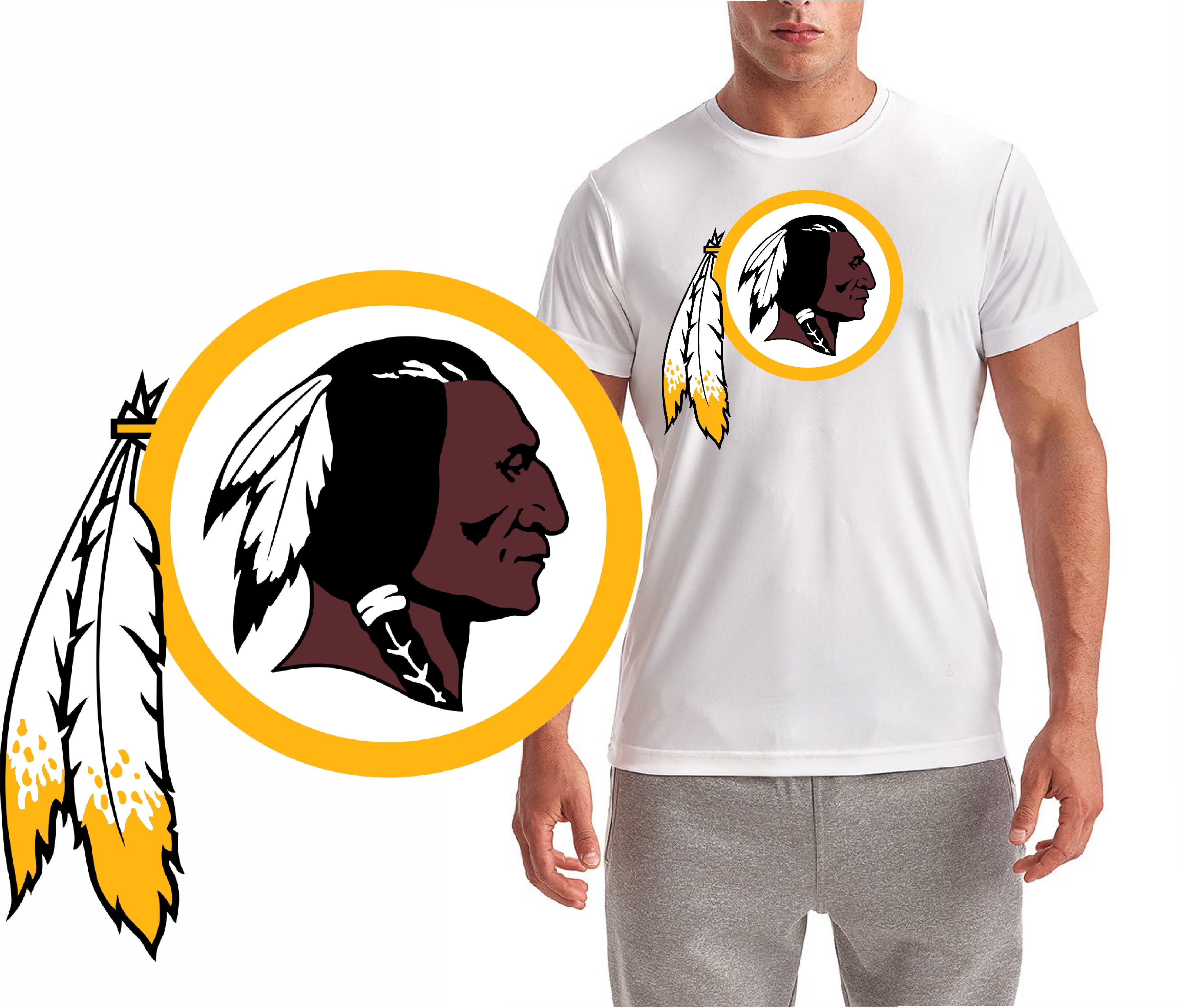 Washington Redsking Classic Logo Short Sleeve T-Shirt