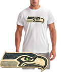 Seattle Seahawk Rustic Football Logo Short Sleeve T-Shirt