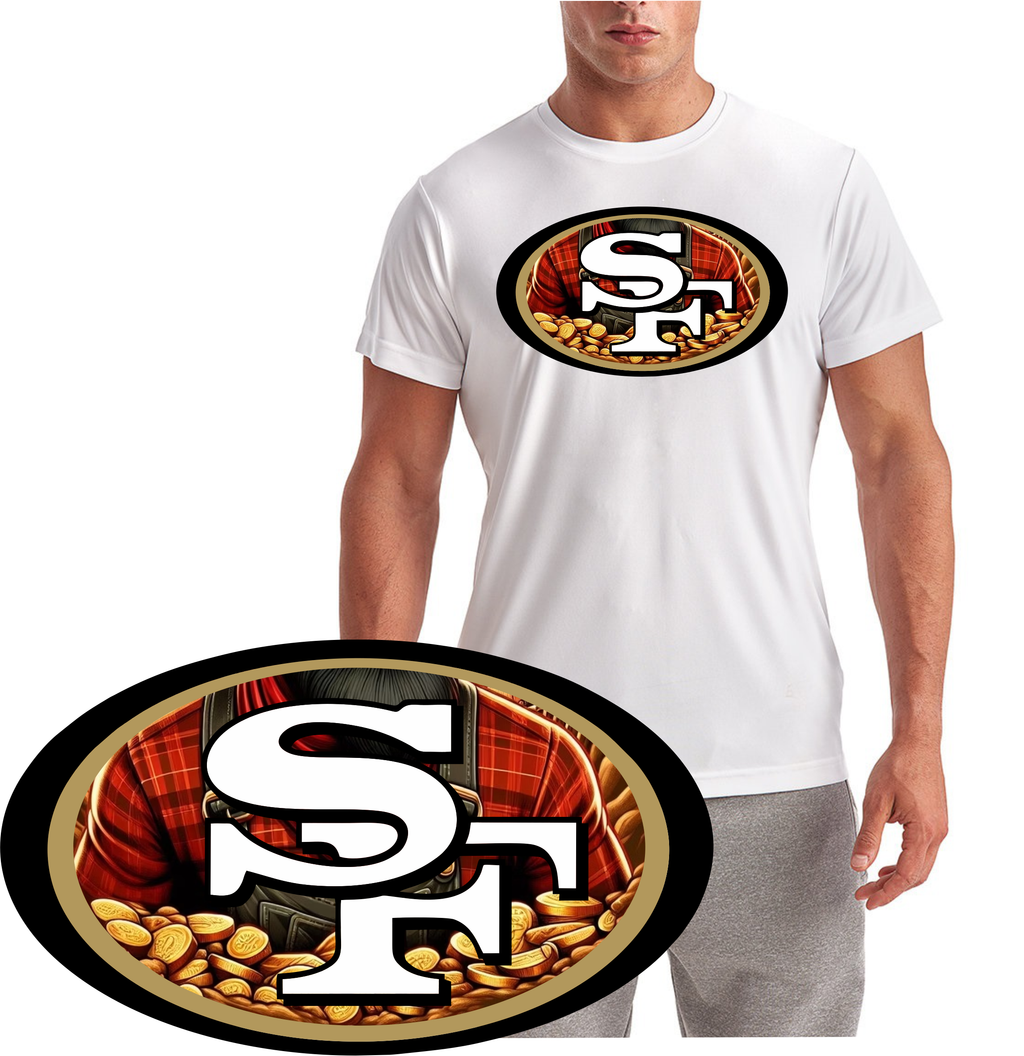 SF 49er Gold Logo Short Sleeve T-Shirt