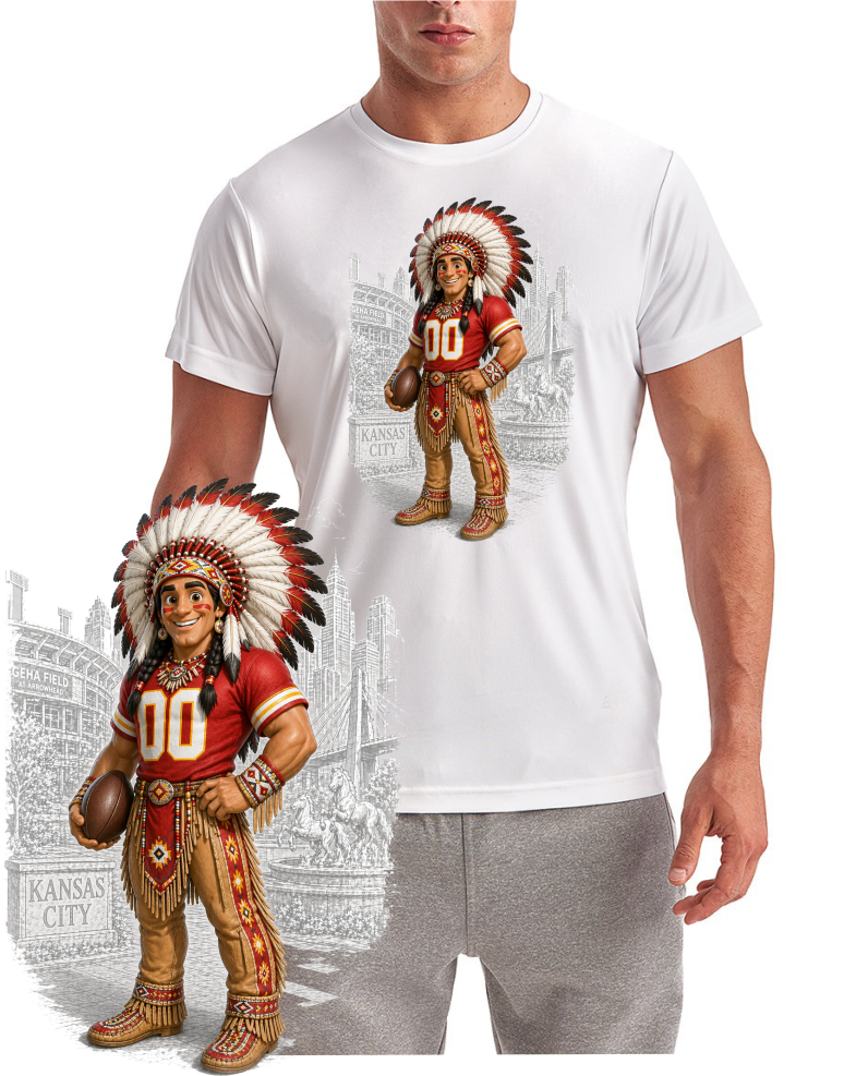 Chief Downtown Football Short Sleeve T-Shirt