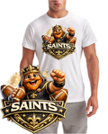 New Orleans Cartoon Saints Football Short Sleeve T-Shirt