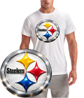Pittsburgh Steeler Clean Football Logo Short Sleeve T-Shirt