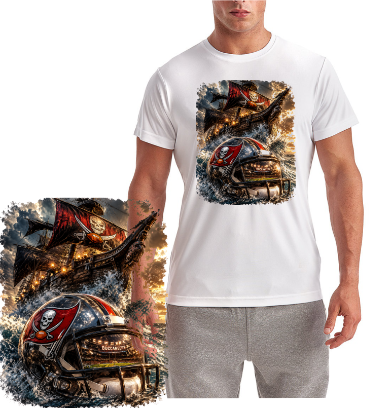Tampa Bay Buccaneer Football Ship Short Sleeve T-Shirt