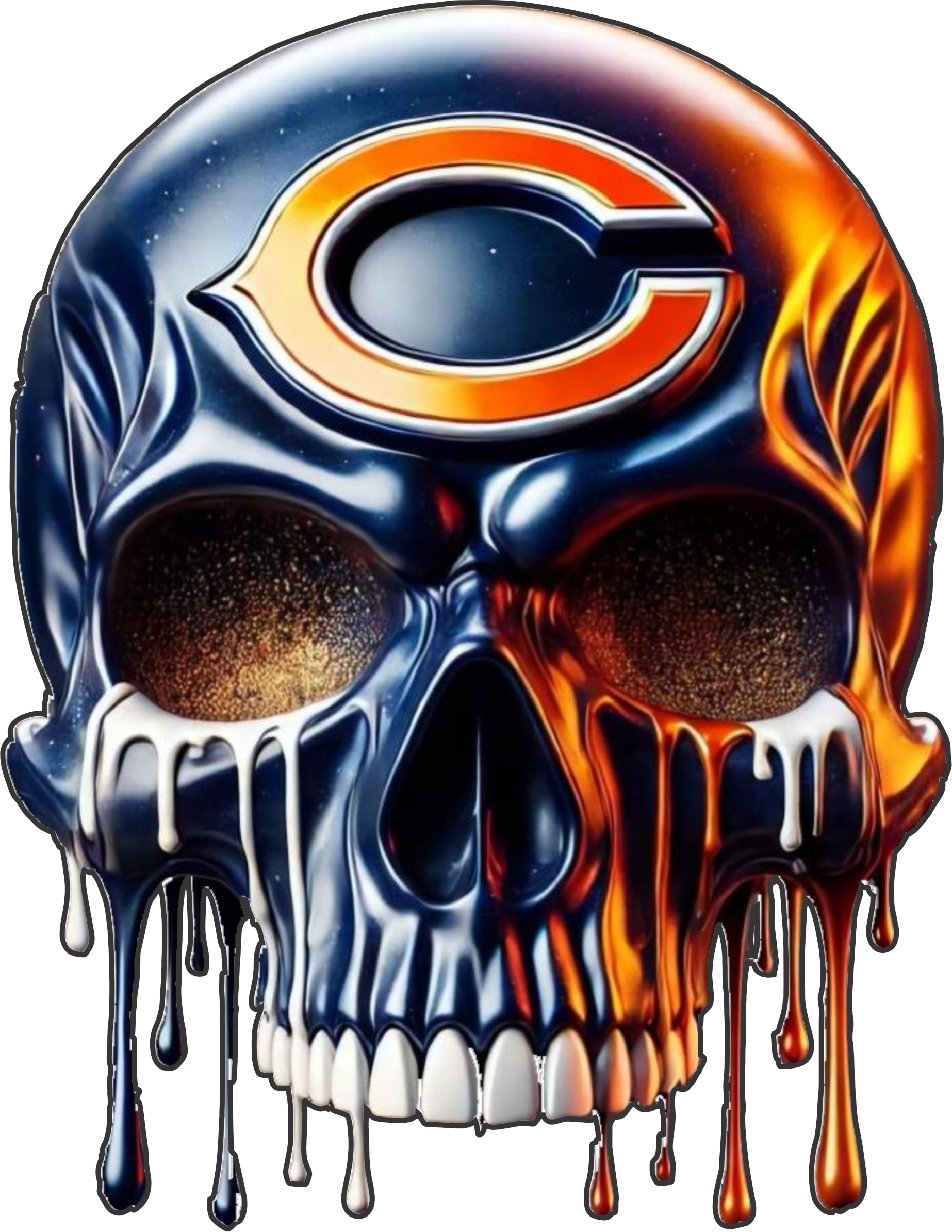 Chicago Skull Short Sleeve T-Shirt