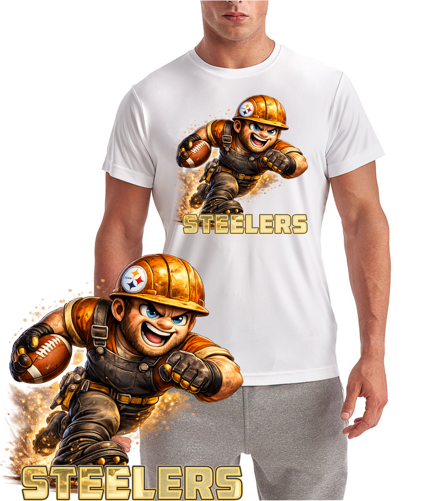 Steeler Runner Pittsburgh Football Short Sleeve T-Shirt