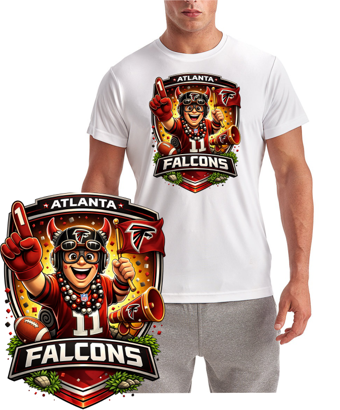 Atlanta Falcon Fan Shield Short Sleeve T-Shirt