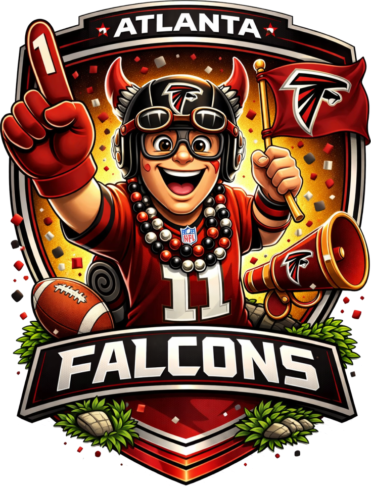 Atlanta Falcon Fan Shield Short Sleeve T-Shirt