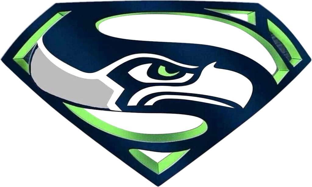 Super Size Seahawk Football Logo Short Sleeve T-Shirt