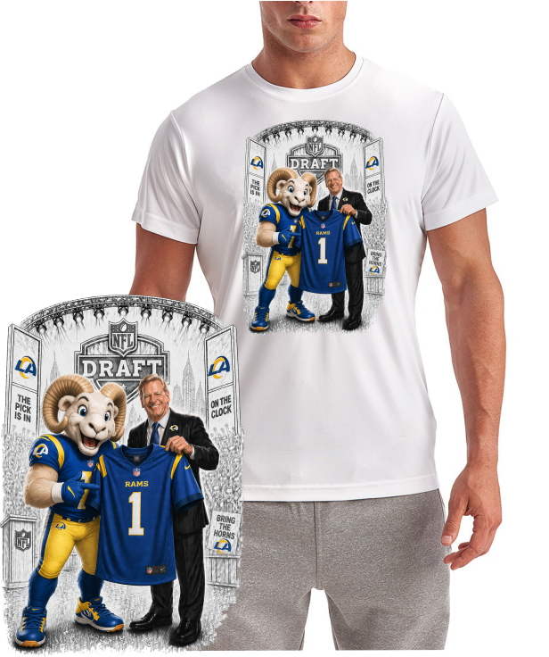 Los Angeles Rams Draft Day Football Short Sleeve T-Shirt