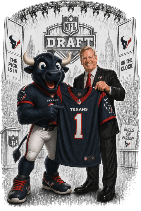 Texas Texans Football Draft Day Short Sleeve T-Shirt