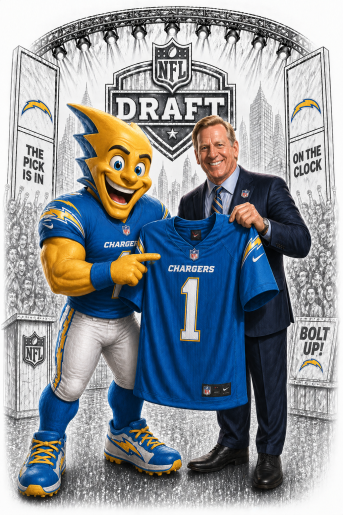 Charger Draft Day Short Sleeve T-Shirt