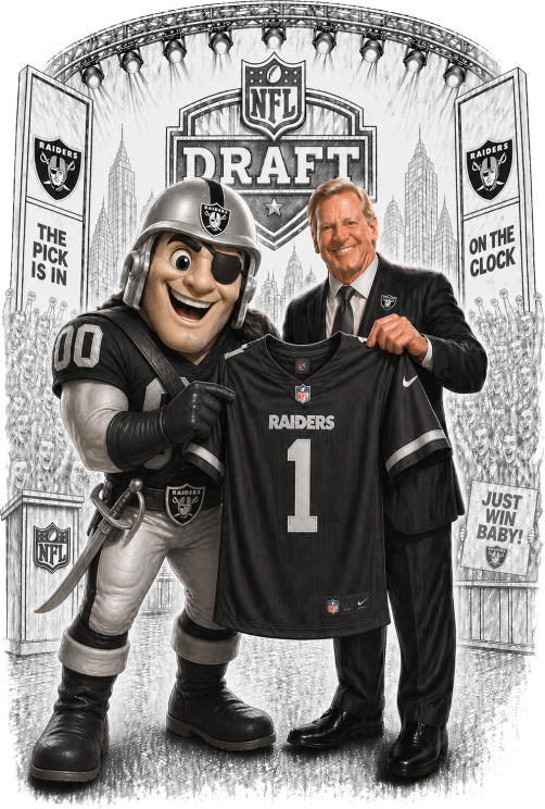Los Vegas Raiders Football Draft Day Short Sleeve T-Shirt
