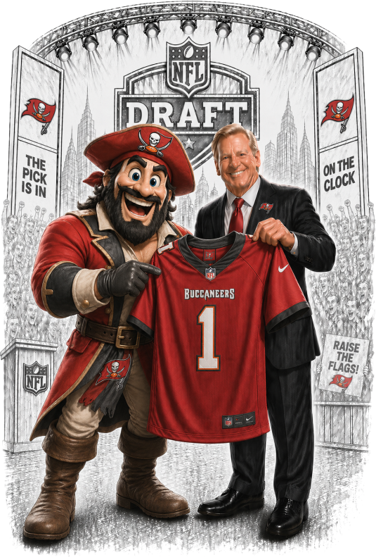 Tampa Bay Football Draft Day Short Sleeve T-Shirt