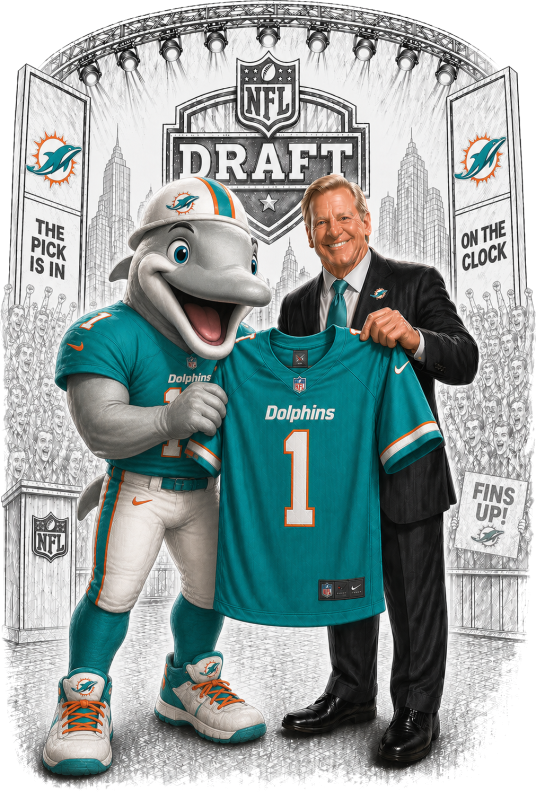 Dolphins Draft Day Miami Short Sleeve T-Shirt
