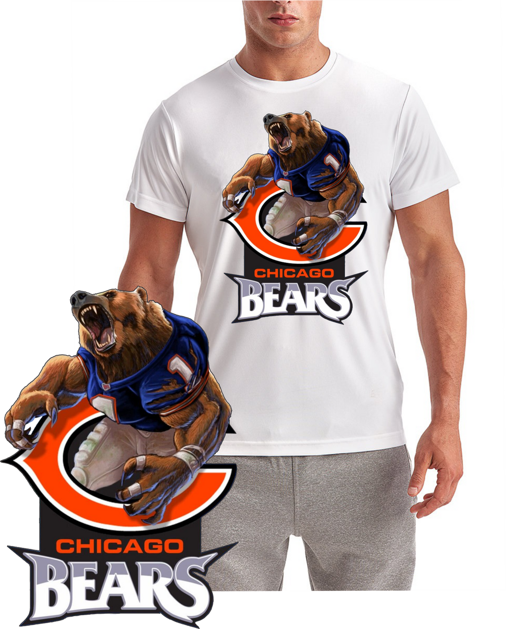 C Bear, Chicago Short Sleeve T-Shirt