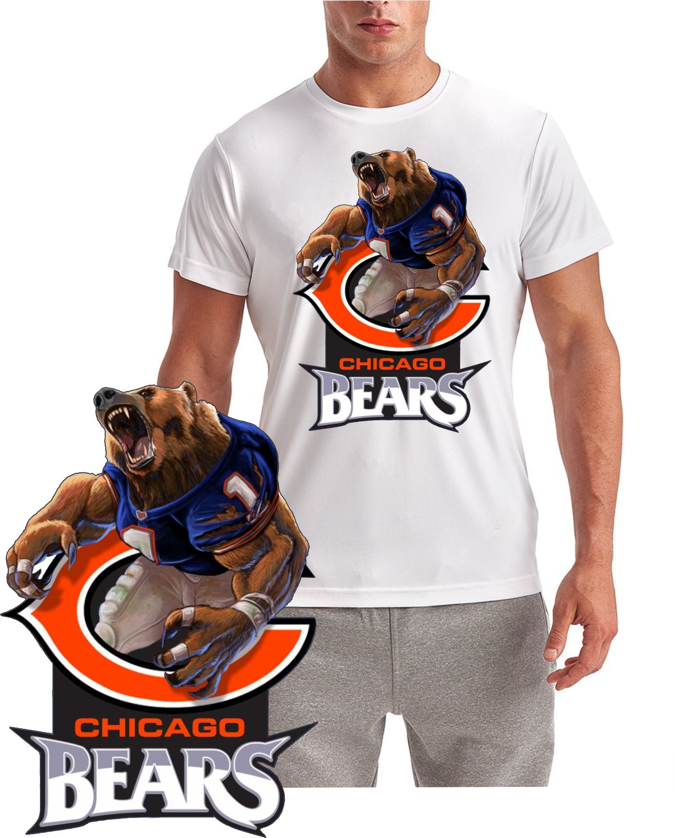 C Bear, Chicago Short Sleeve T-Shirt
