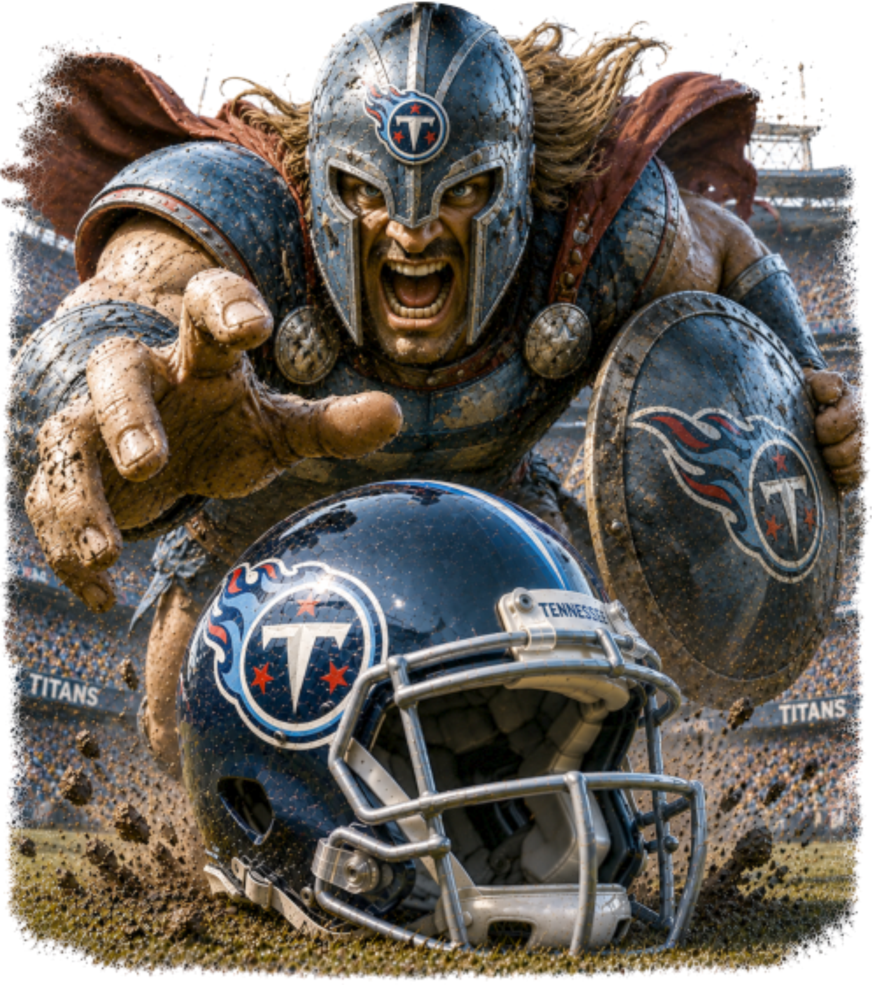 Tennessee Titans Football Stadium Short Sleeve T-Shirt