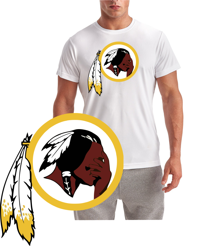 Washington Redskin Reaction Short Sleeve T-Shirt