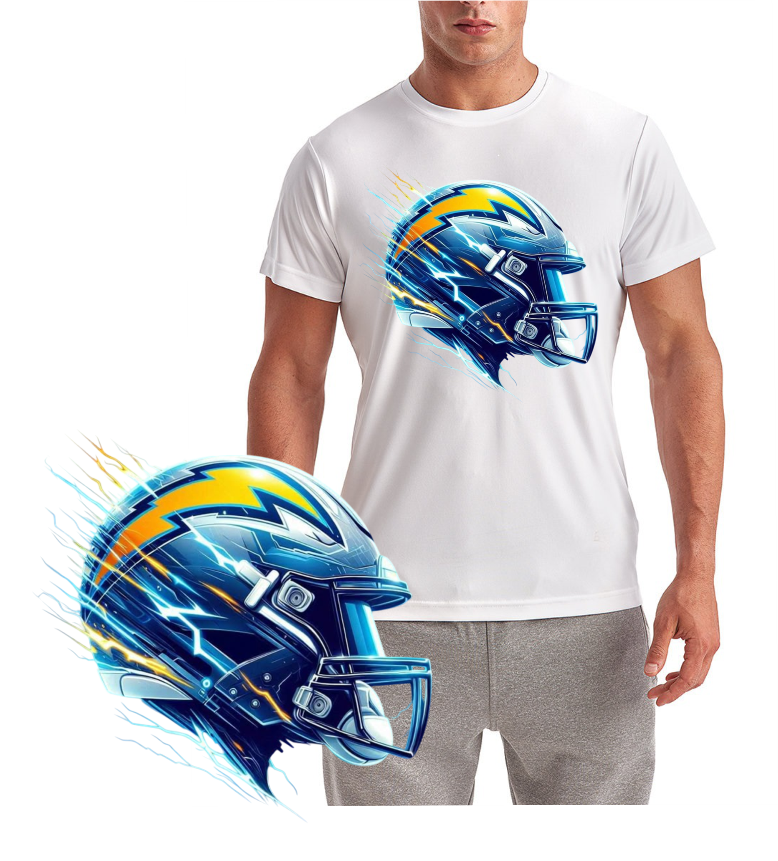 Charger Helmet Short Sleeve T-Shirt