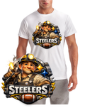Pittsburgh Steel Worker Football Short Sleeve T-Shirt