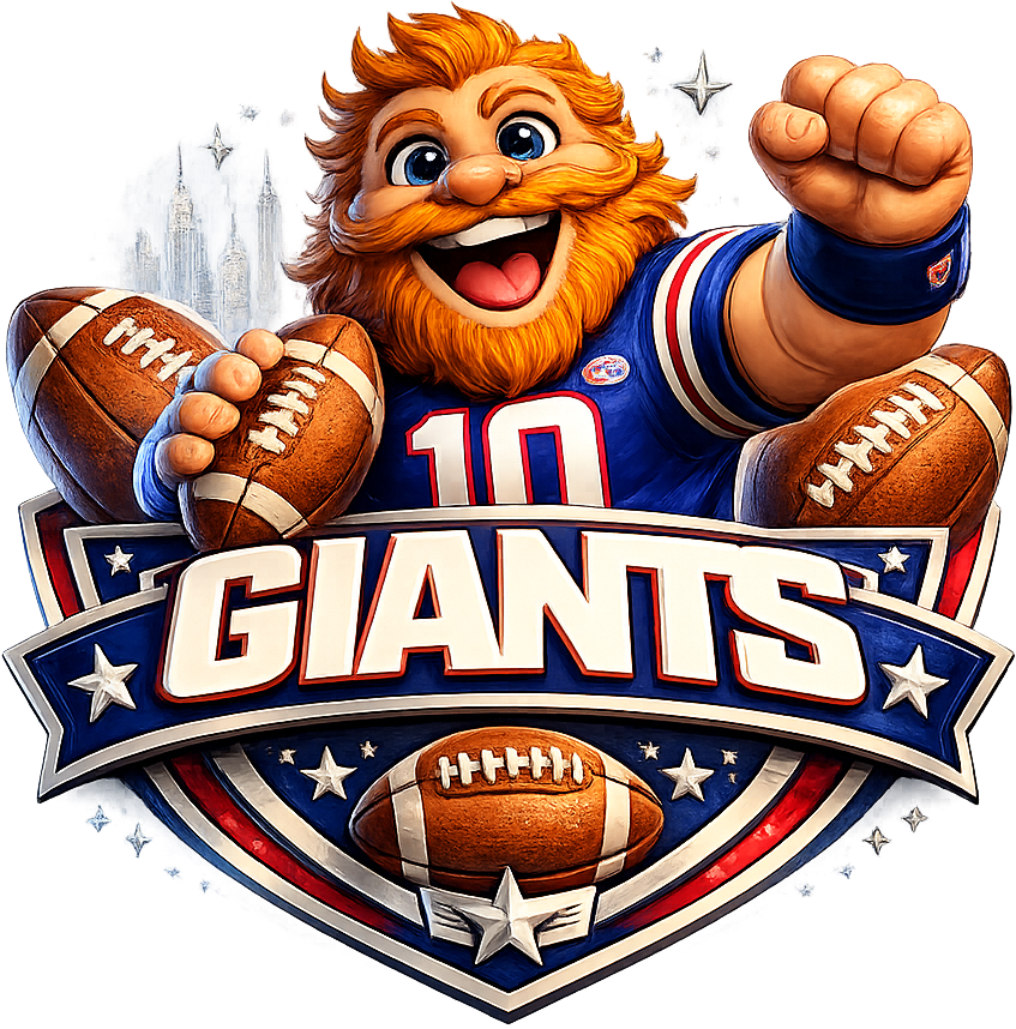 Giants Football Fan Logo Short Sleeve T-Shirt