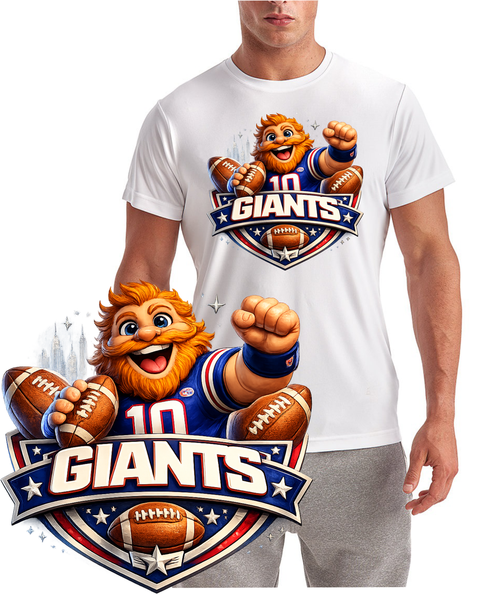 Giants Football Fan Logo Short Sleeve T-Shirt