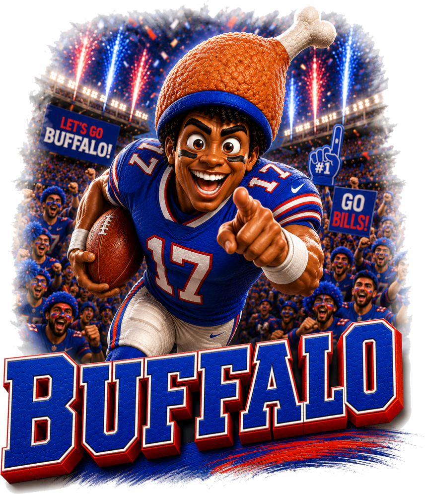 Buffalo Running in Stadium Short Sleeve T-Shirt