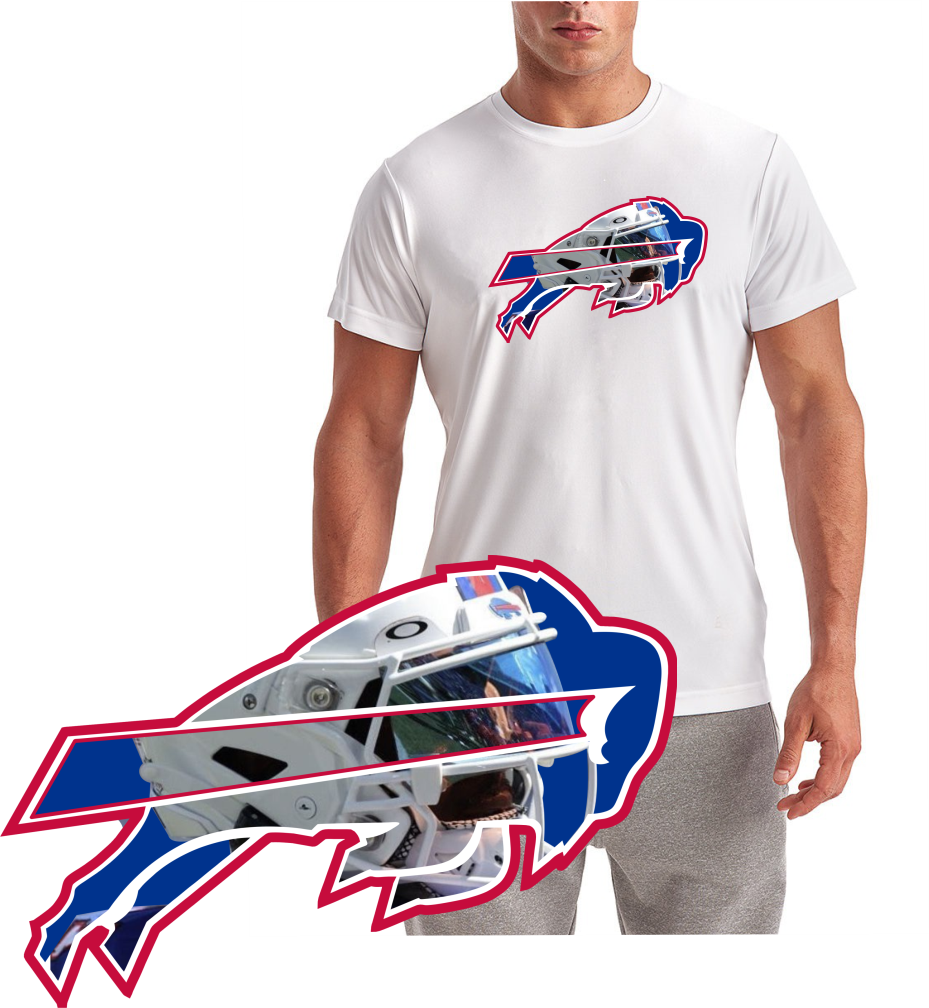 Buffalo with Player Image Short Sleeve T-Shirt