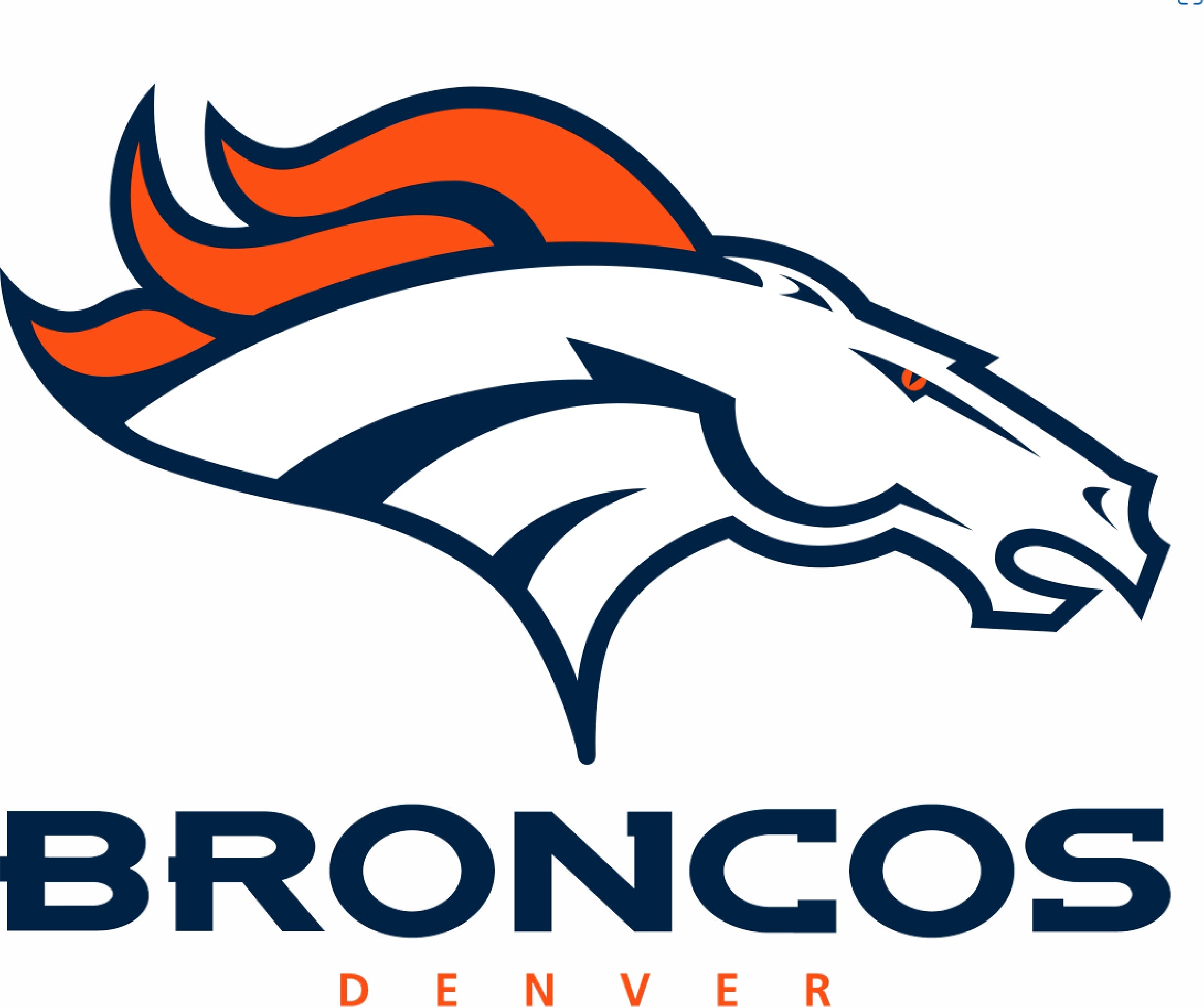 Denver Bronco Head Logo Short Sleeve T-Shirt