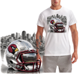 Arizona Black and White Background Short Sleeve T-Shirt