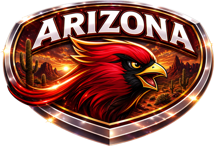 Arizona Cardinal Shield Short Sleeve T-Shirt