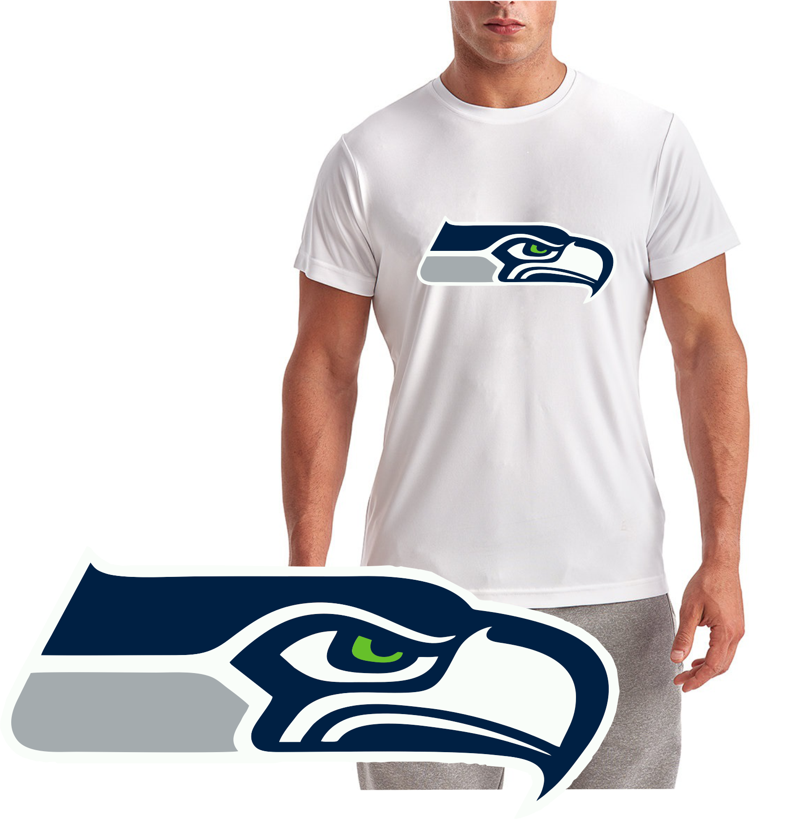 Classic Seahawk Football Short Sleeve T-Shirt