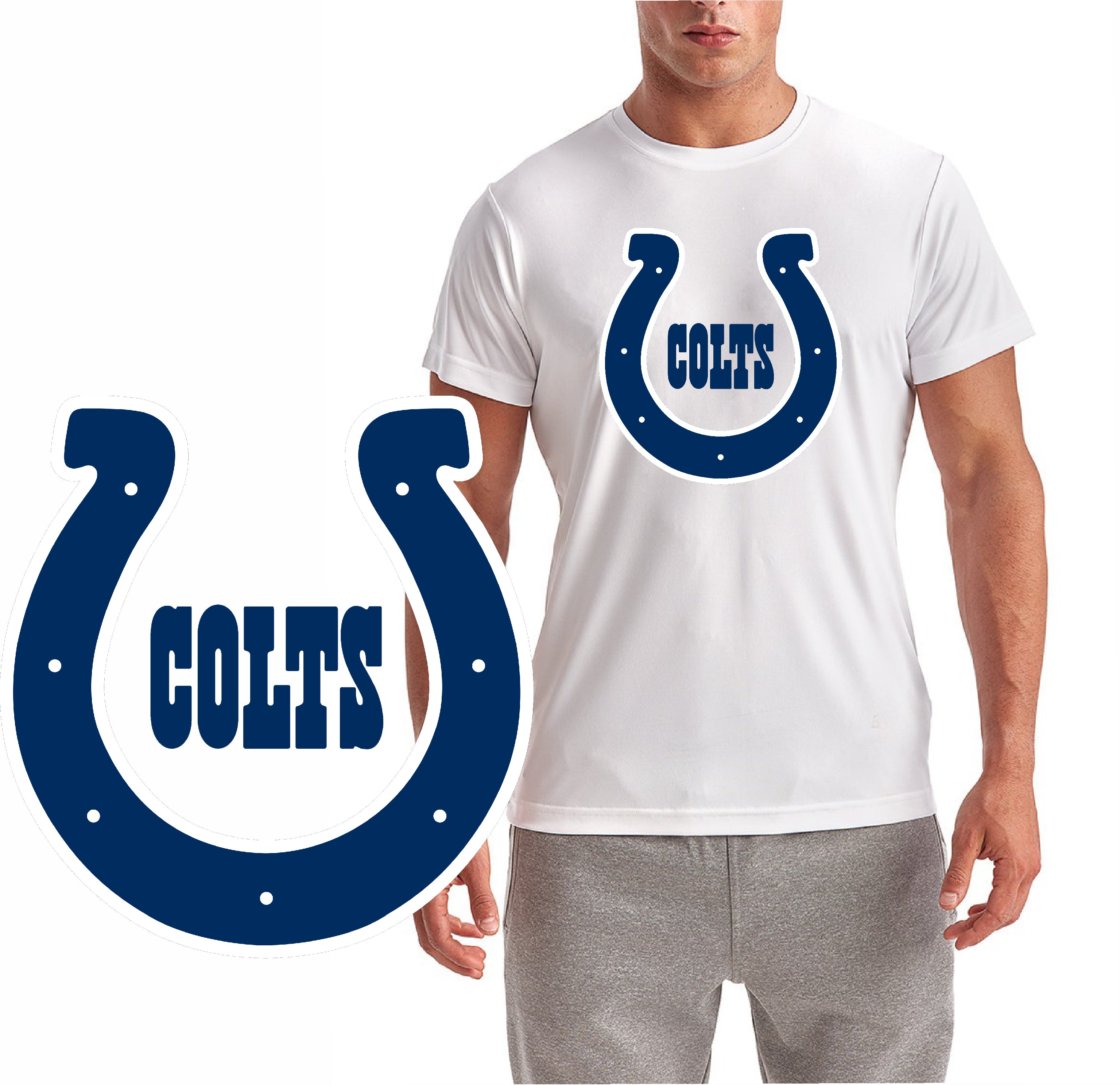 Colts Horseshoe Short Sleeve T-Shirt