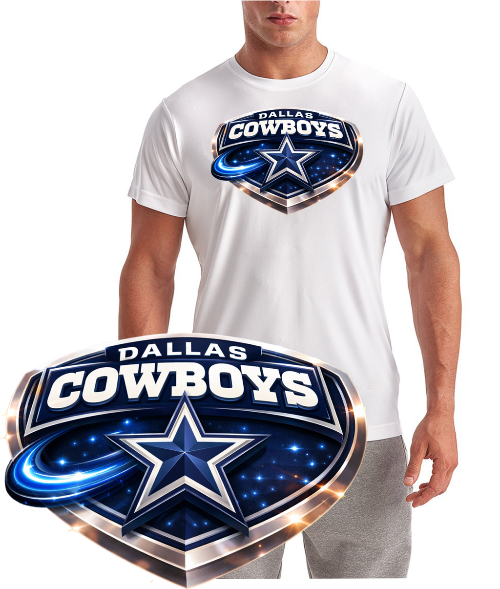 Dallas Shield Swoosh Cowboy Short Sleeve T-Shirt
