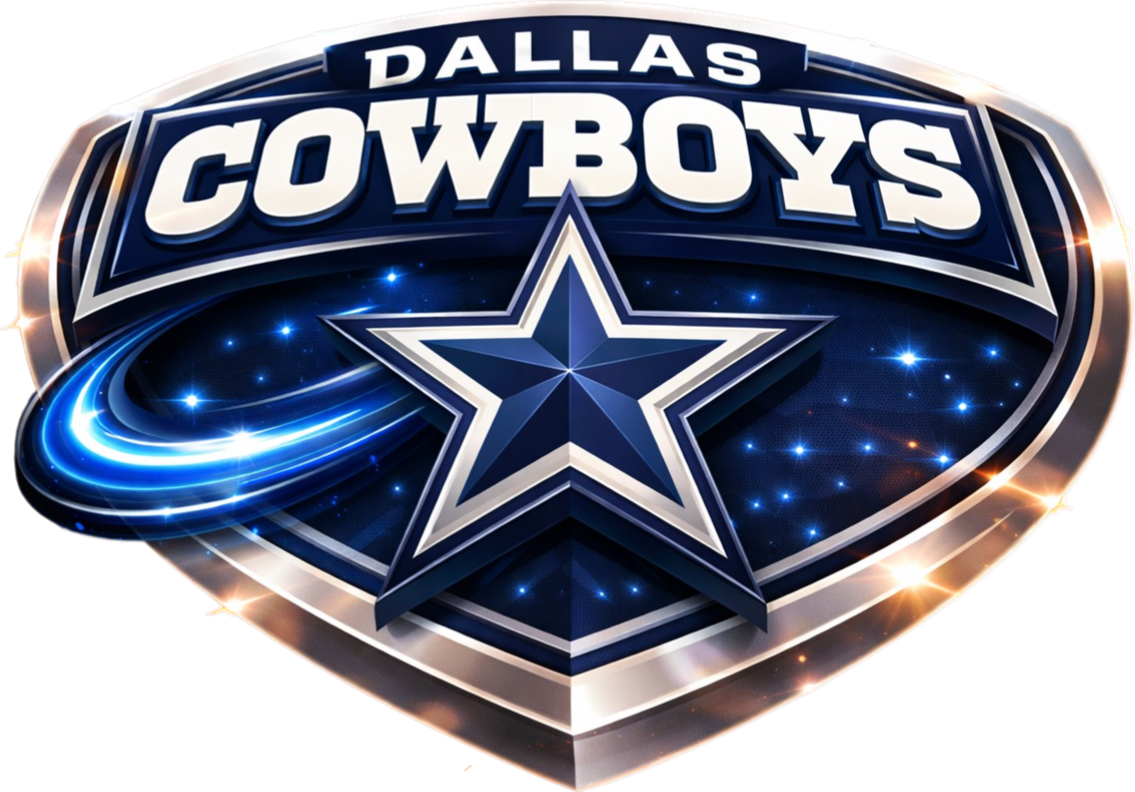 Dallas Shield Swoosh Cowboy Short Sleeve T-Shirt