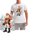 Bronco Mascot Denver Short Sleeve T-Shirt