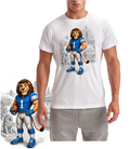 Detriot Mascot in Town Lion Short Sleeve T-Shirt