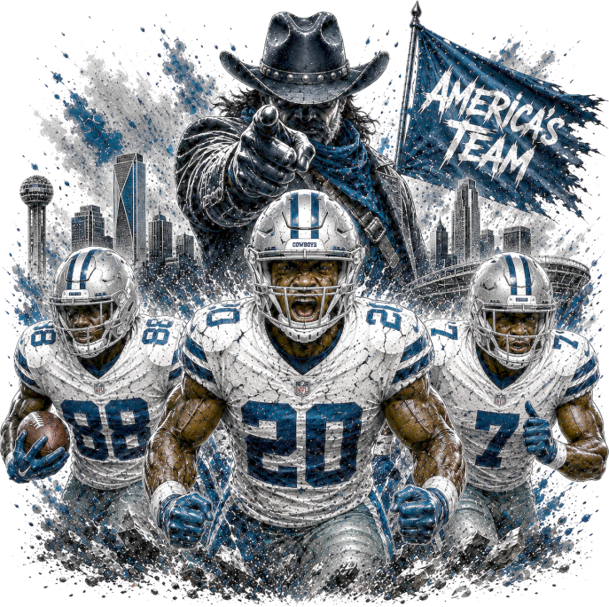 Cowboys America's Team Short Sleeve T-Shirt