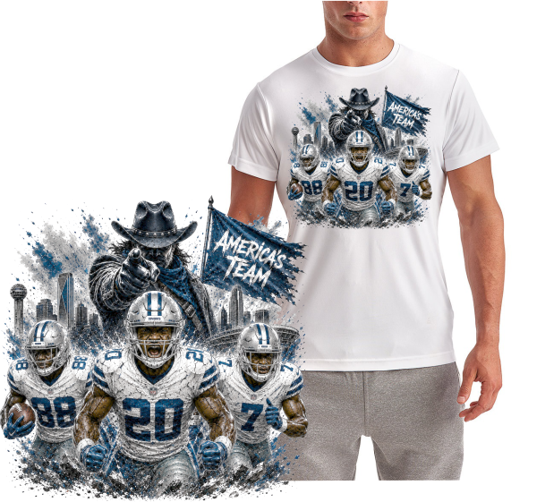 Cowboys America's Team Short Sleeve T-Shirt
