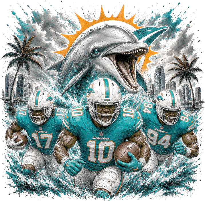 Miami Dolphin Short Sleeve T-Shirt