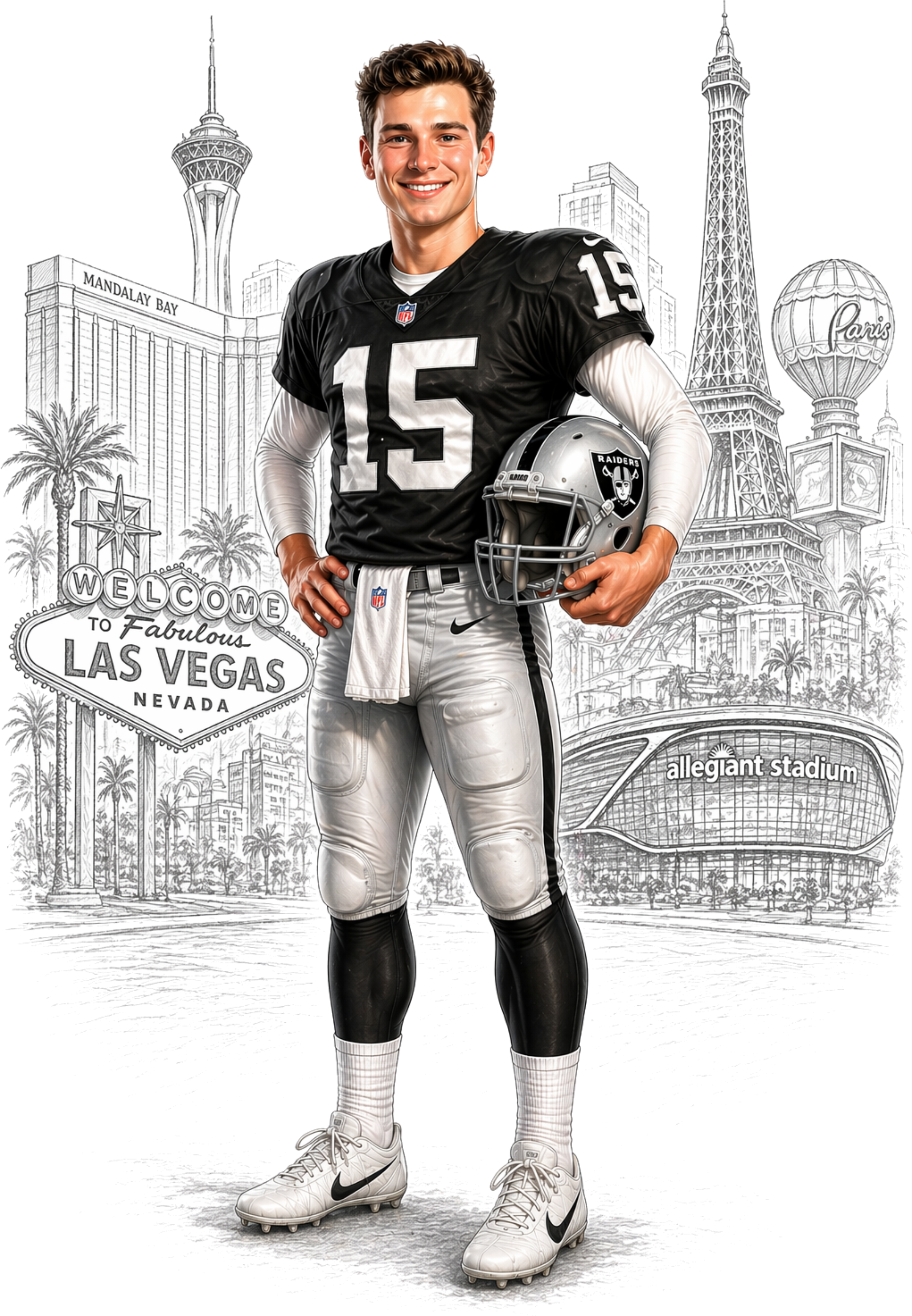 Las Vegas Raiders Future Football Short Sleeve T-Shirt