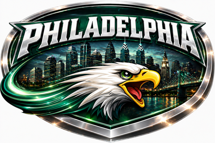 Downtown Philadelphia Eagles Short Sleeve T-Shirt