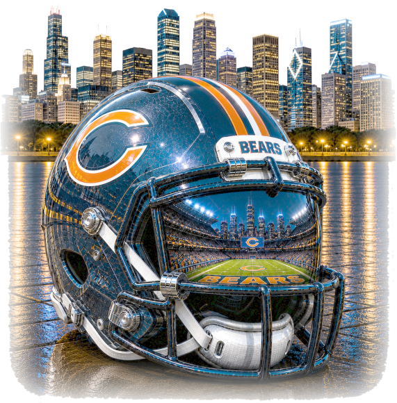 City of Chicago Helmet Short Sleeve T-Shirt