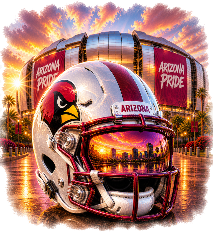 Cardinal Stadium Helmet Short Sleeve T-Shirt