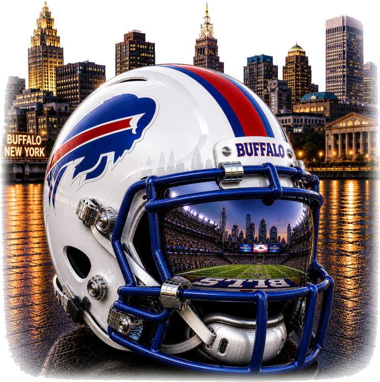 Buffalo Helmet In Town Short Sleeve T-Shirt