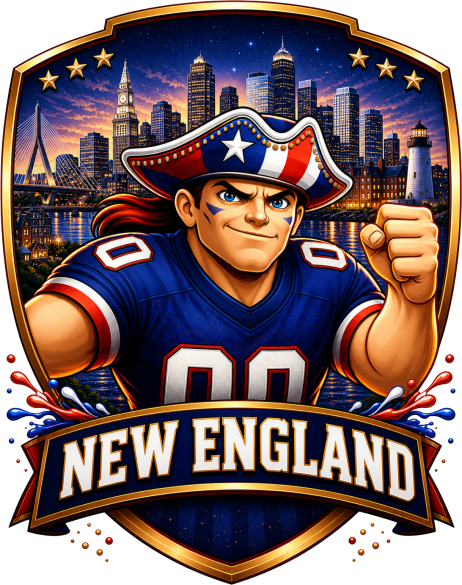 Patriot Shield Downtown New England Football Short Sleeve T-Shirt
