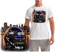 Baltimore City Ravens Football Helmet Short Sleeve T-Shirt